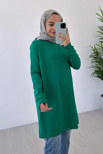 Basic Mercerized Tunic - Green