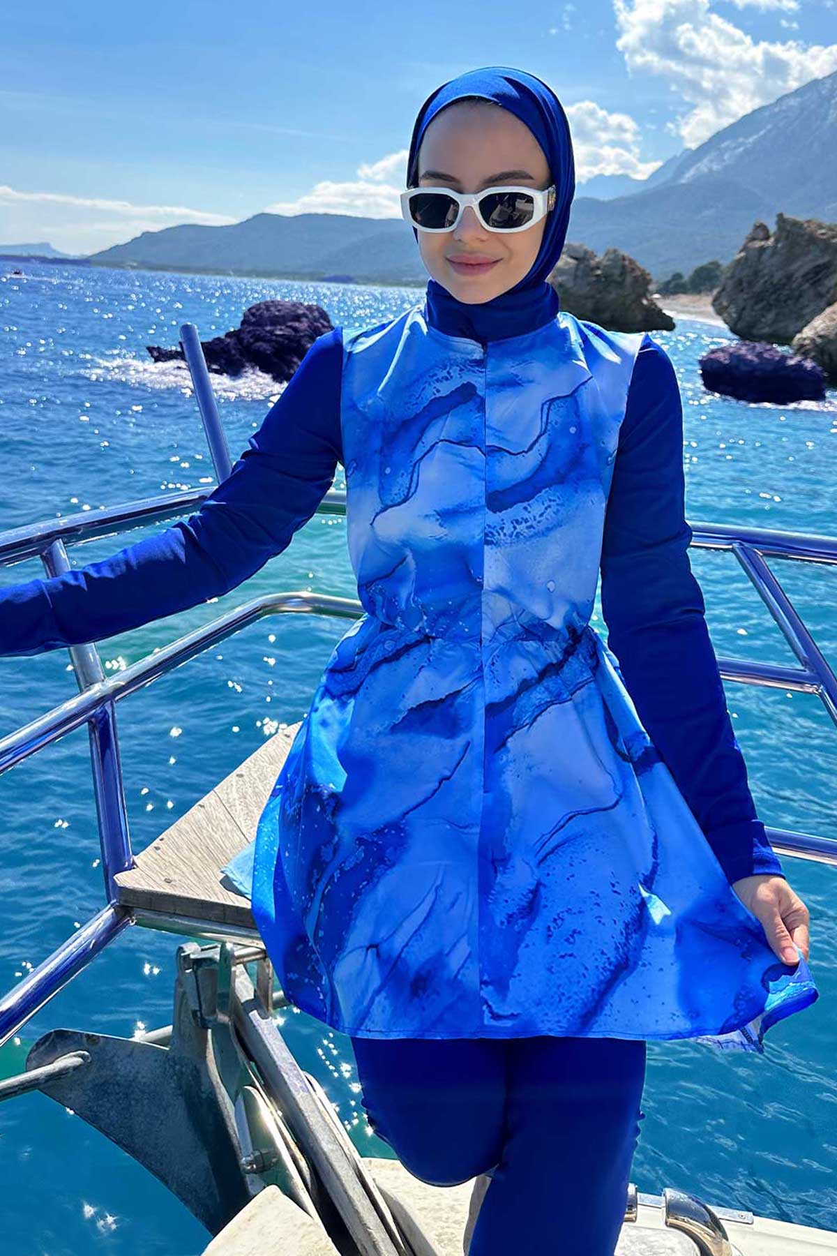 Siena Hijab Swimsuit/Burkini - Blue