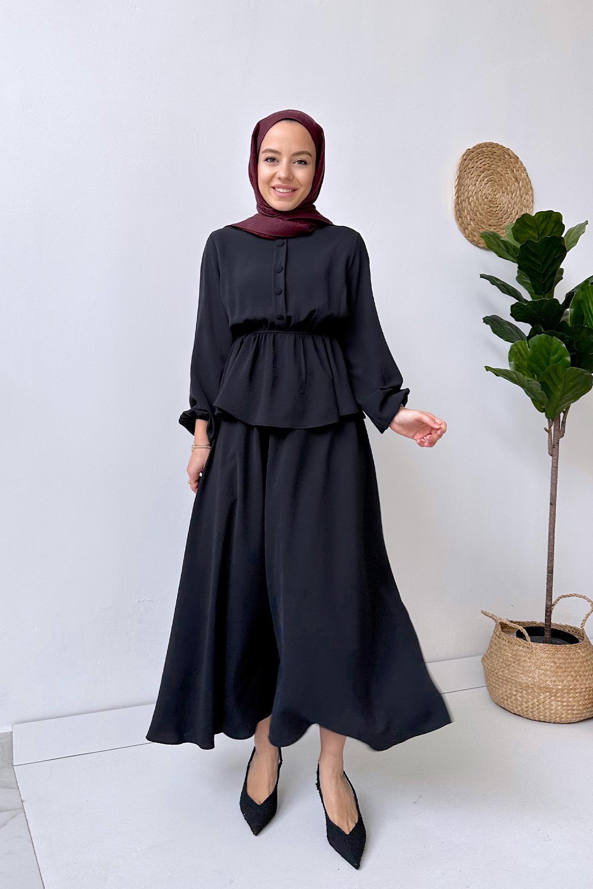 Skirt Suit - Black