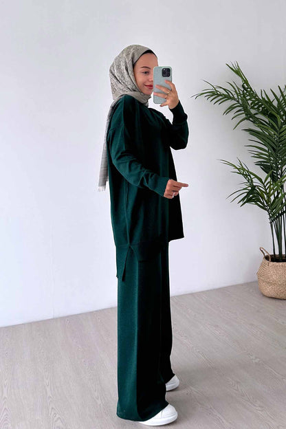 Sparkling Mercerized Suit - Emerald Color