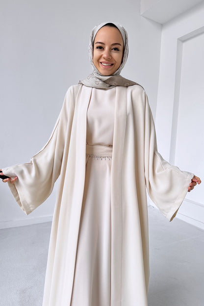 Abaya Double Suit - Beige