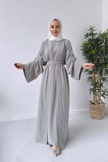 Abaya Double Suit - Grey