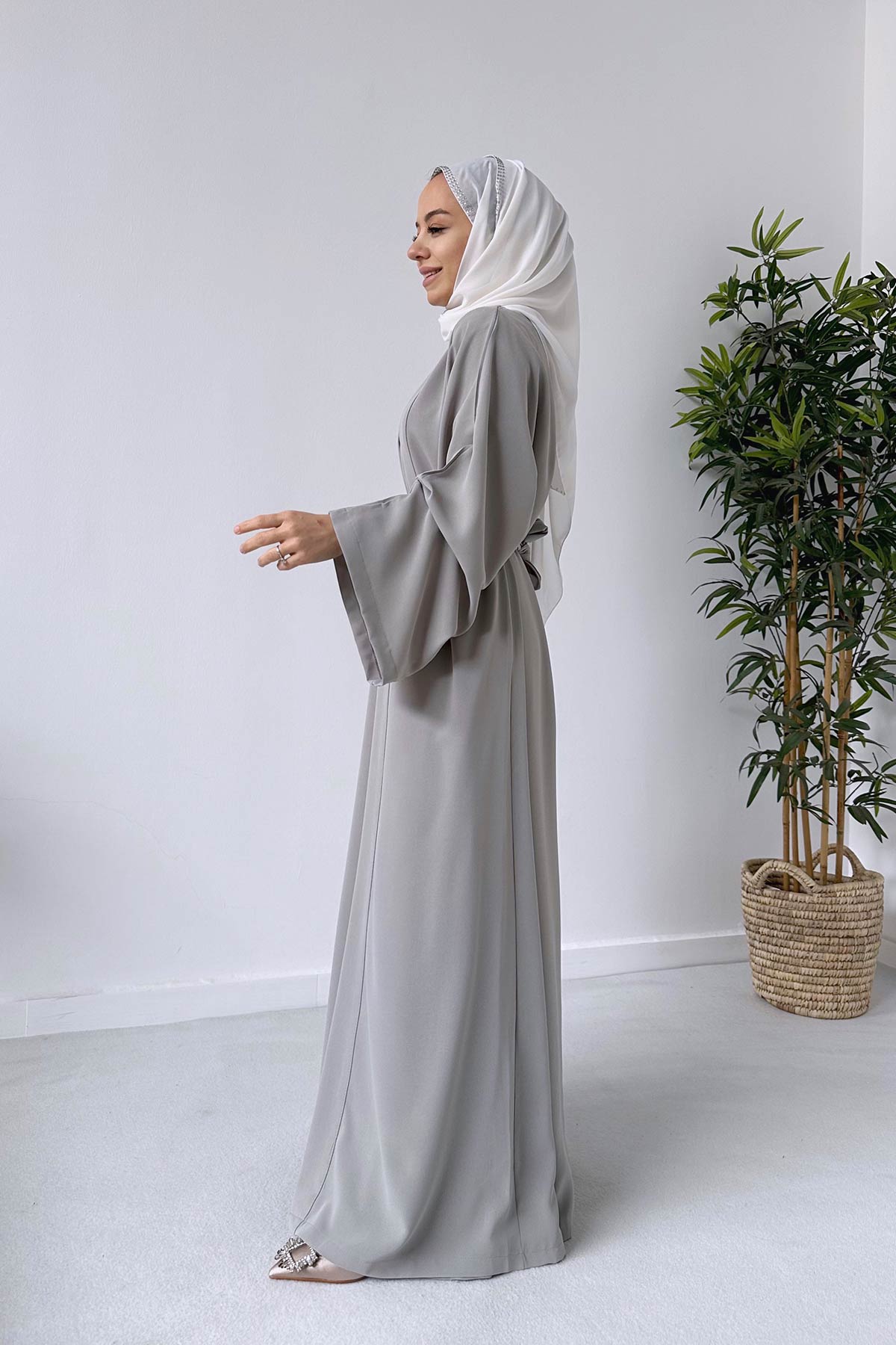 Abaya Double Suit - Grey