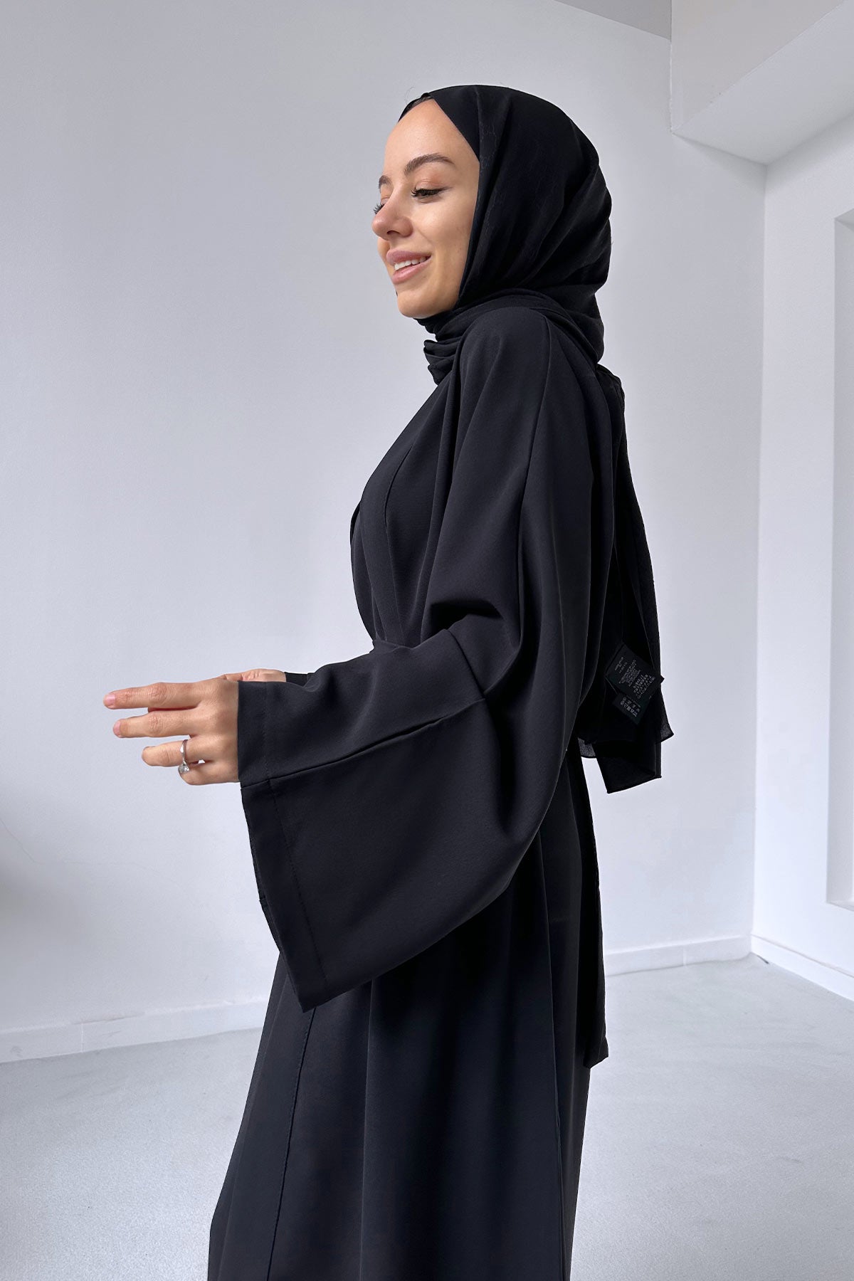 Abaya Double Suit - Black