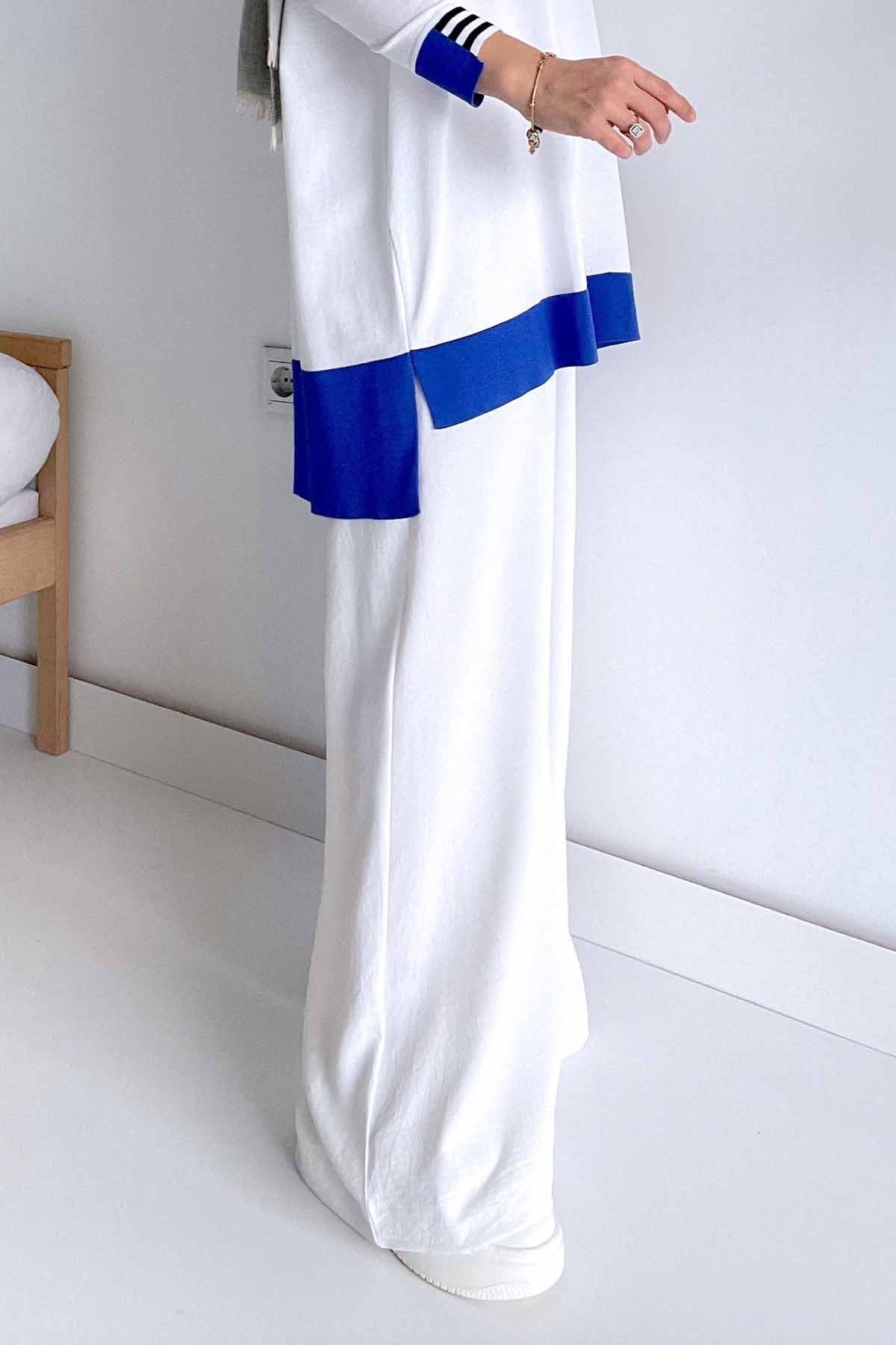 Wide Leg Pants - White