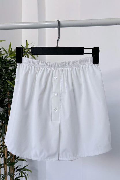 Shirt Skirt Underwear - White