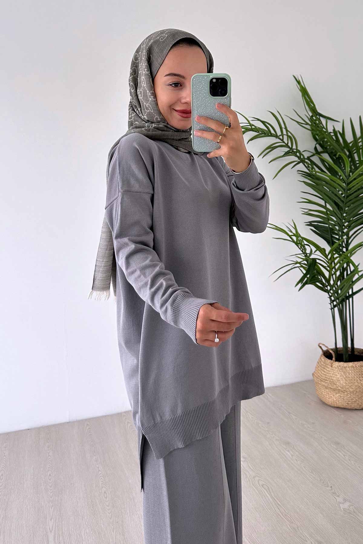 Sparkling Mercerized Suit - Grey