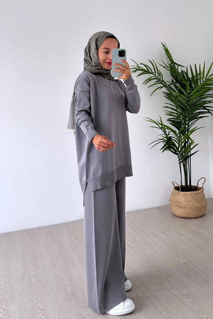 Sparkling Mercerized Suit - Grey