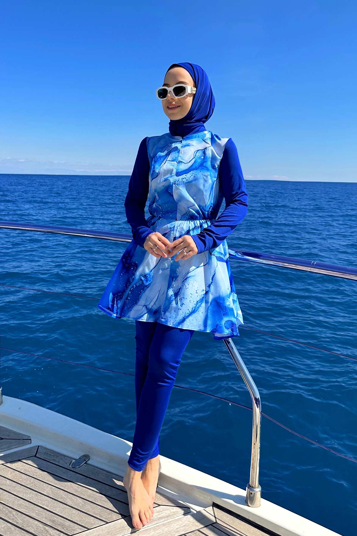 Siena Hijab Swimsuit/Burkini - Blue