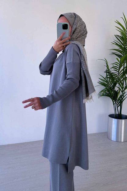 Mira Mercerized Suit  - Grey