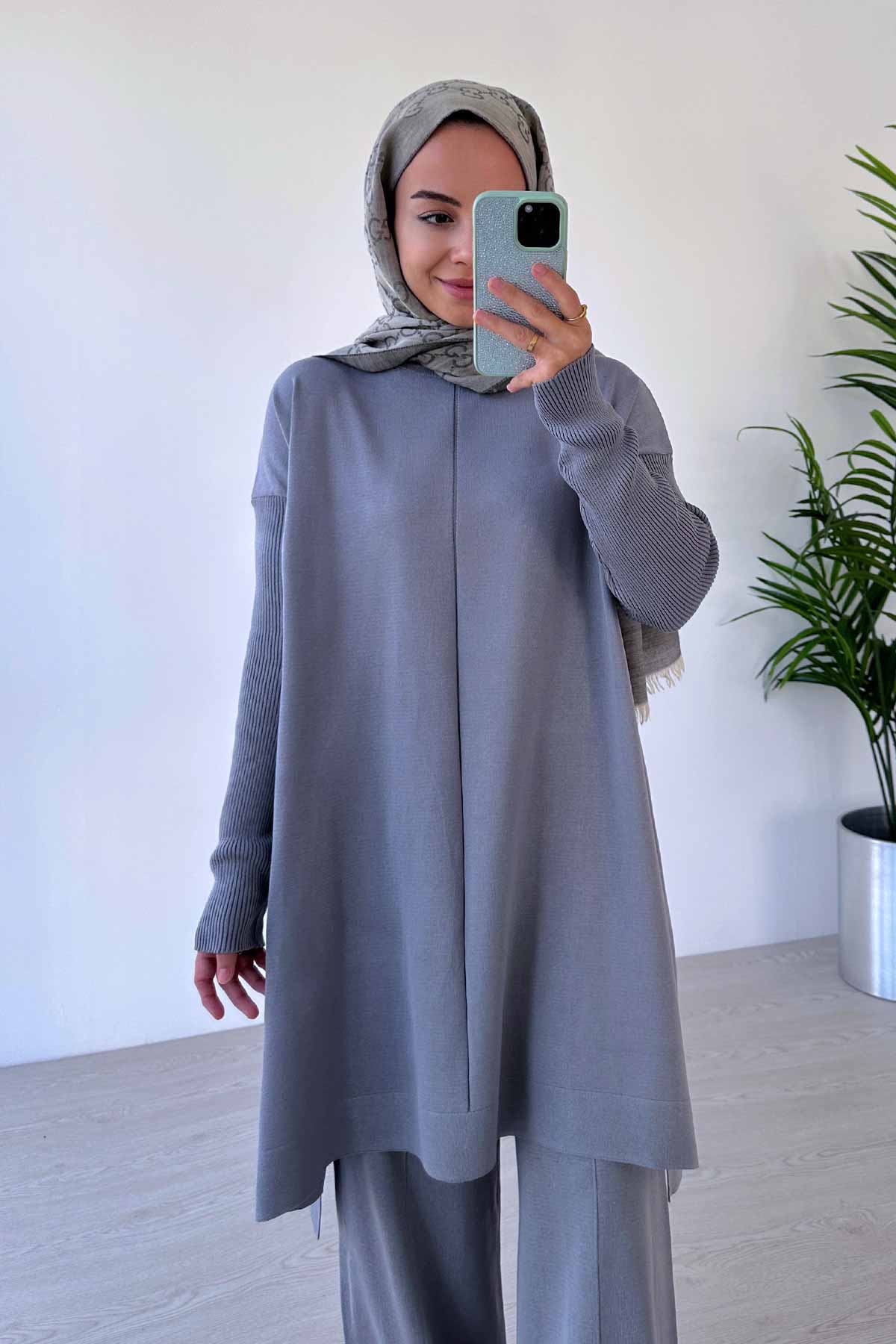 Mira Mercerized Suit  - Grey