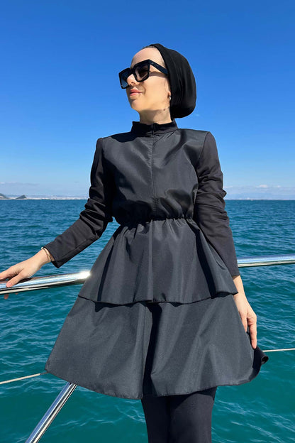 Princess Hijab Swimsuit/Burkini - Black