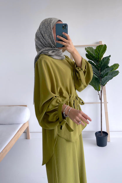 Waist Belt Suit - Green