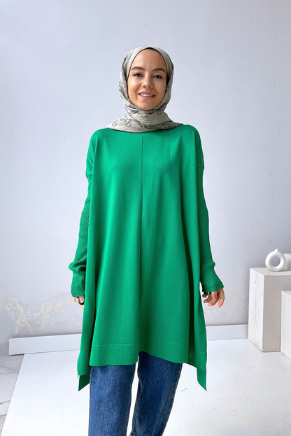 Mira Mercerized Tunic - Green