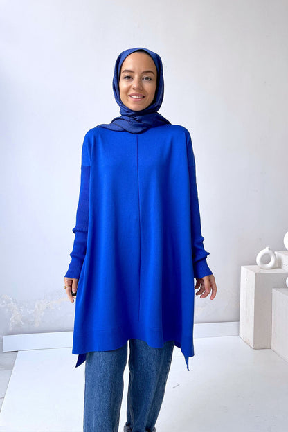 Mira Mercerized Tunic - Saxe