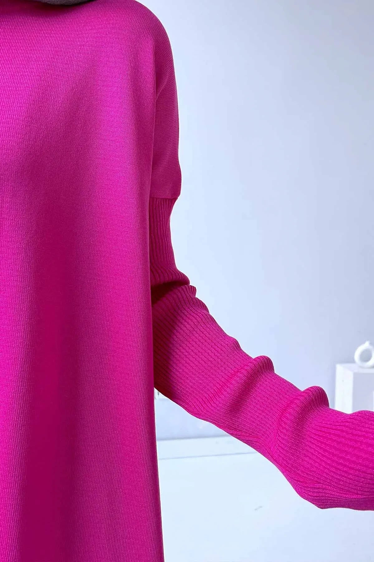 Mira Mercerized Tunic - Fuchsia