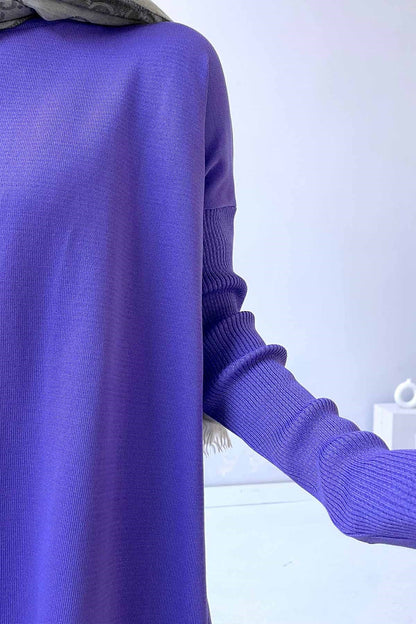 Mira Mercerized Tunic - Violet