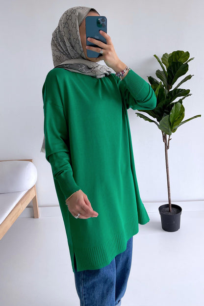 Line Mercerized Tunic - Green