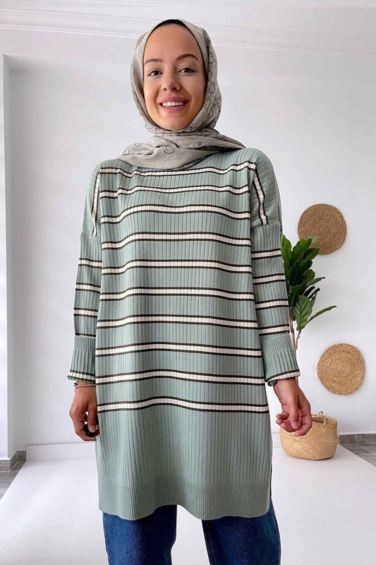 Lady Knitwear Tunic - Green