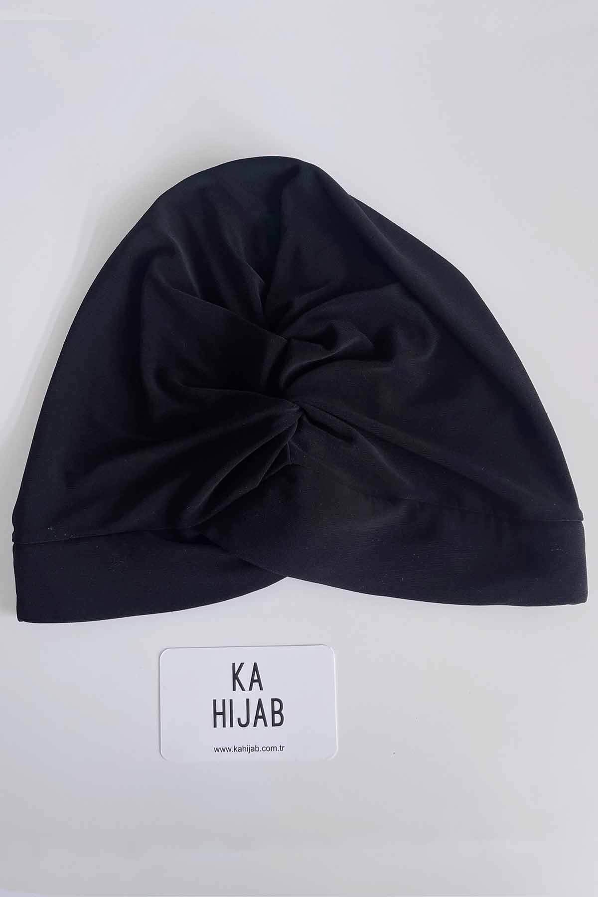 Bow Swimming Cap - Black