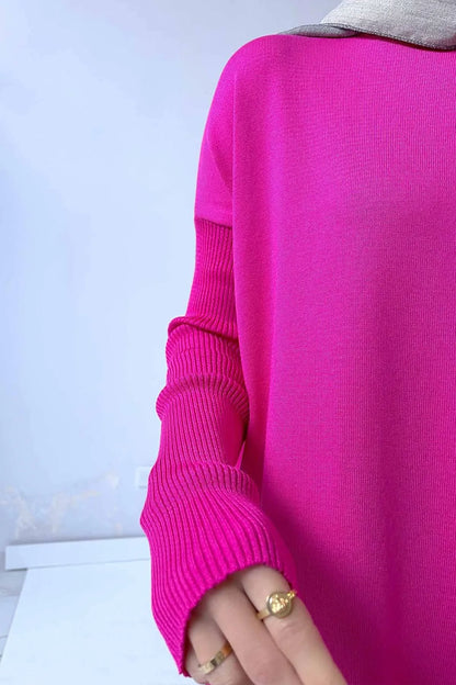 Mira Mercerized Tunic - Fuchsia