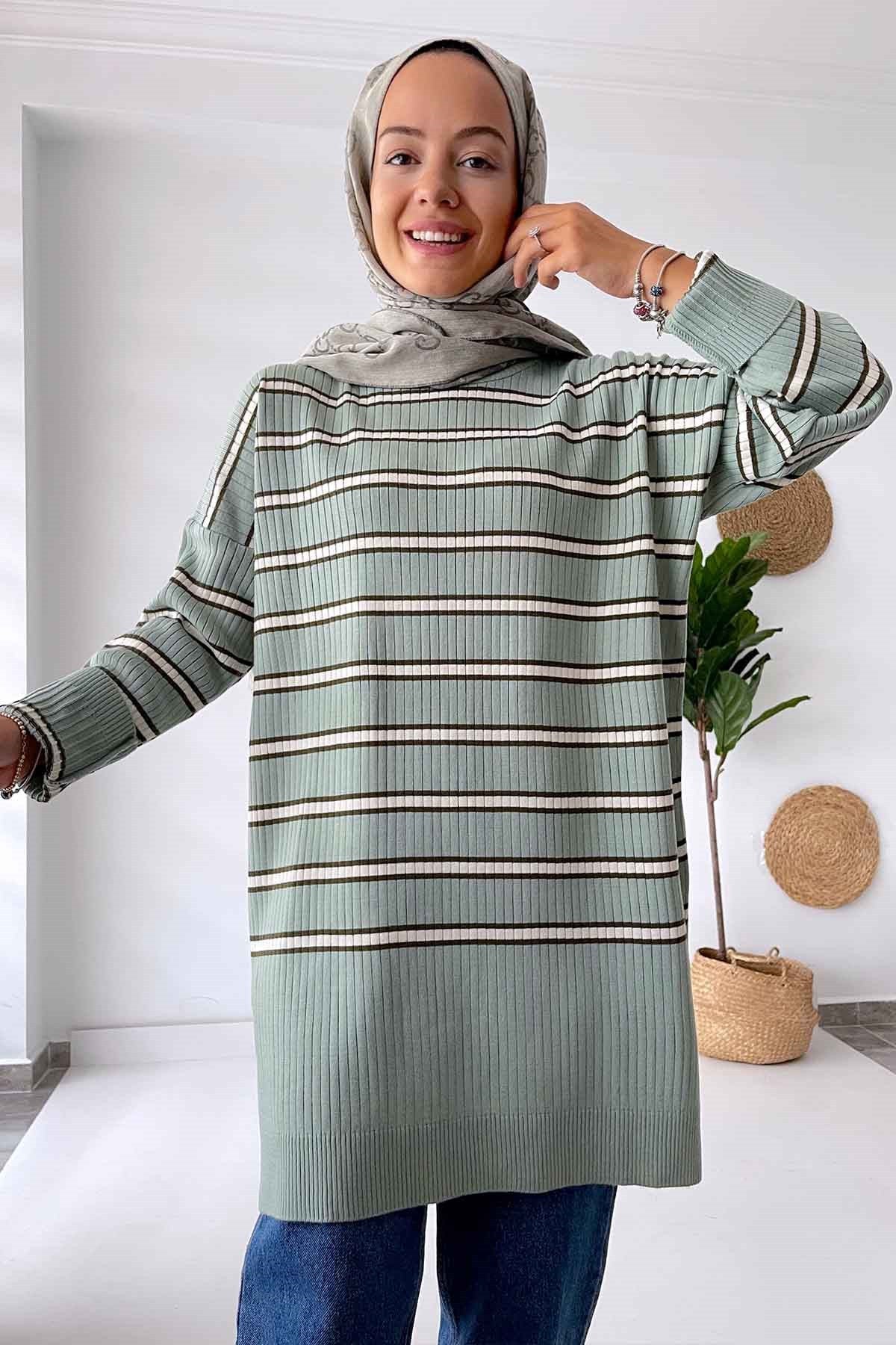 Lady Knitwear Tunic - Green